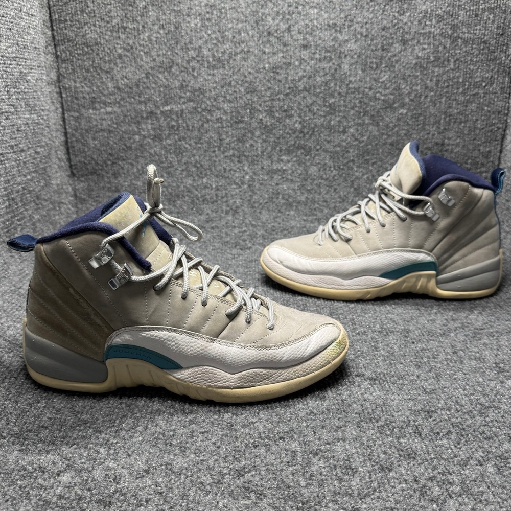 Jordan 12 Retro Wolf Grey University Blue Kids 7Y Grey Basketball 153265-007